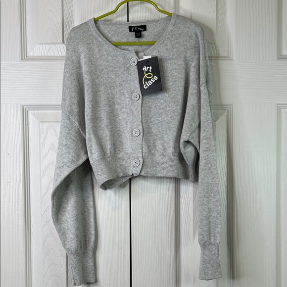 art class Other - Art Class Girl's Light Gray Button-Front Sweater Size S (6/7)